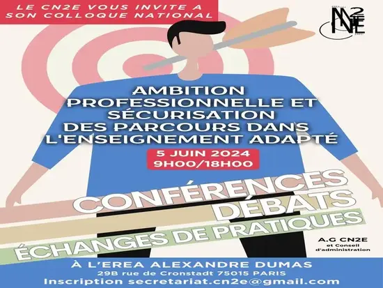 Colloque CN2E 2024 - Parcours professionnels en enseignement adapté